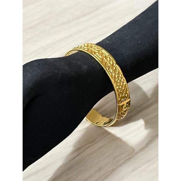 Coach Signature Gold Filigree Bracelet/Cuff - Picture 1 of 4